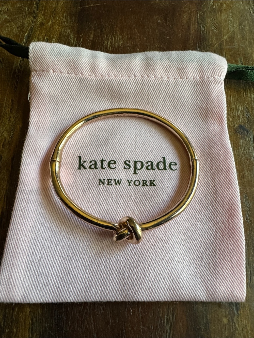 Kate Spade New York "Sailor's Knot" Hinged Bangle Bracelet